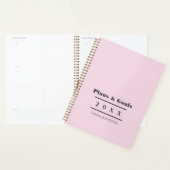 Chique Meisjesachtig Stof Roze Persoonlijk Planner (Display)
