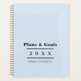 Chique Meisjesachtige Babyblauwe Persoonlijke Planner
