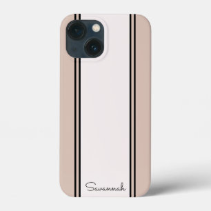 Chique Meisjesachtige Roze Aangepaste Naam Modern Case-Mate iPhone Case