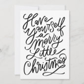 Chique met de hand geschreven kerstkaart (Voorkant)