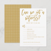 Chique met de hand geschreven trouw-RSVP-opties ka Kaart (Voorkant / Achterkant)