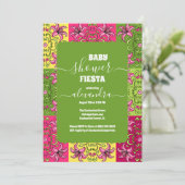 Chique Mexicaanse Floral Señorita Baby shower Meis Kaart (Staand voorkant)