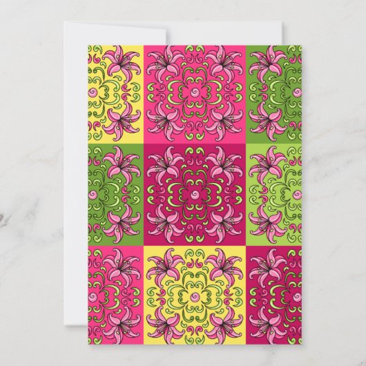 Chique Mexicaanse Floral Señorita Baby shower Meis Kaart (Achterkant)