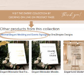 Chique, minimaal deze kaars brandt zwart bruiloft poster