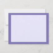 Chique Minimaal Lavendel Mod Script Bruids Brunch Bedankkaart (Achterkant)