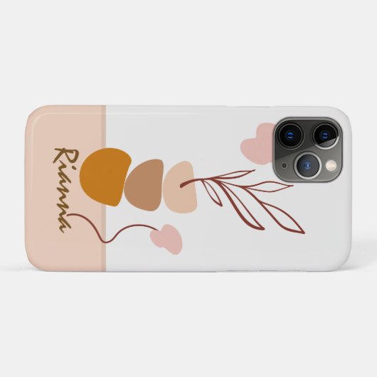 Chique Minimaal Modern Abstract Case-Mate iPhone Case (Achterkant (horizontaal))