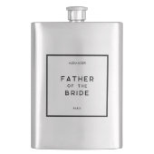 Chique minimale Franse monochrome vader van de bru Flacon (Voorkant)