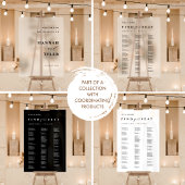 Chique, Minimale Kaarten en geschenken Zwart Trouw Poster