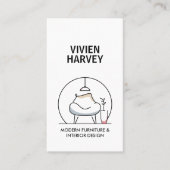 Chique minimale thuis staging meubels & inrichting visitekaartje (Voorkant)