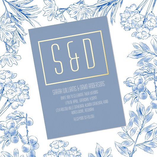 Chique minimalistisch modern script folie uitnodiging