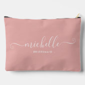 Chique minimalistisch Roos roze gepersonaliseerde Etui (Achterkant)