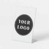 Chique, minimalistisch, stijlvol en  reclamebord met voetstuk (Voorkant)