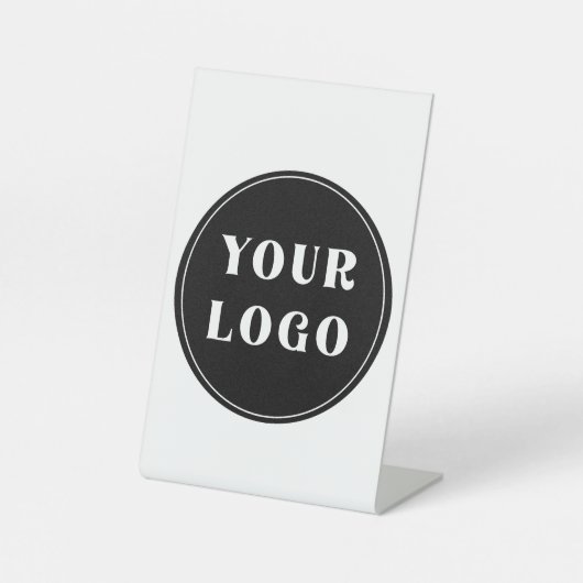 Chique, minimalistisch, stijlvol en reclamebord met voetstuk (Voorkant)