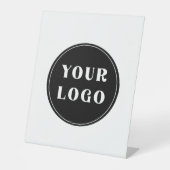 Chique, minimalistisch, stijlvol en  reclamebord met voetstuk (Voorkant)