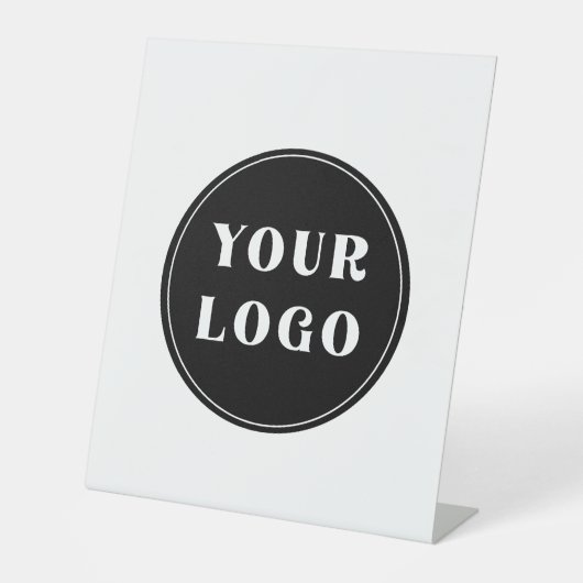 Chique, minimalistisch, stijlvol en  reclamebord met voetstuk (Voorkant)