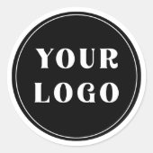 Chique, minimalistisch, stijlvol en  ronde sticker (Voorkant)