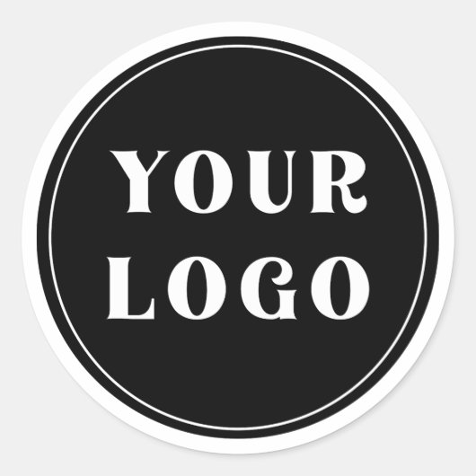 Chique, minimalistisch, stijlvol en  ronde sticker (Voorkant)