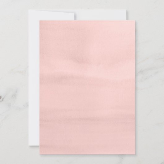 Chique minimalistische Boho Waterverf Wildflower b Kaart (Achterkant)