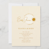 Chique minimalistische Boho zonneschijn Baby showe Kaart (Voorkant)