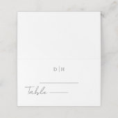 CHIQUE minimalistische elegantie Plaatskaartje (Buitenkant ongevouwen)