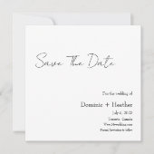 CHIQUE minimalistische elegantie Save The Date (Voorkant)