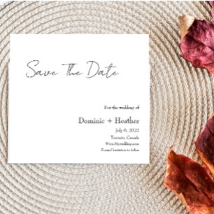 CHIQUE minimalistische elegantie Save The Date