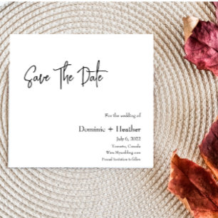 CHIQUE minimalistische elegantie Save The Date
