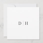 CHIQUE minimalistische elegantie Save The Date (Achterkant)