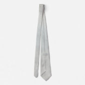 Chique Minimalistische Grijze Herenstropdas Stropdas (Achterkant)