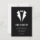 Chique minimalistische groomsman voorstel Kaart (Voorkant)