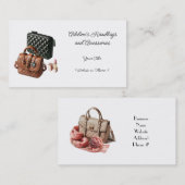 Chique Minimalistische Handtas Accessoires Zakelij Visitekaartje (Voorkant / Achterkant)