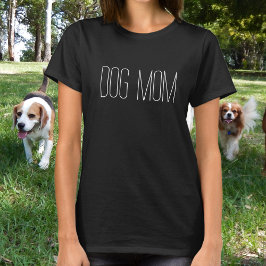 Chique minimalistische hond mam t-shirt