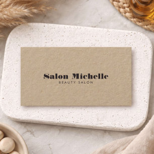 Chique Minimalistische Kraft Boetiek Salon  Visitekaartje