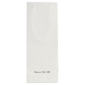 Chique minimalistische liefde & Bedankt Wijn Cadeautas (Achterkant)