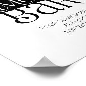 Chique minimalistische typografie Butterfly Mimosa Poster (Hoek)