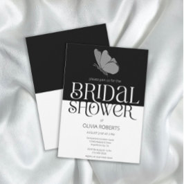 Chique minimalistische typografie vlinder Vrijgeze Kaart