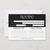 Chique minimalistische typografie vlinderrecept Ka (Voorkant)