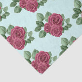 Chique Mint Bourgogne Gouden Rozen Trouwblaadjes Tissuepapier (Detail)