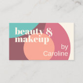 Chique Mint Groene Mauve Taupe Blush Roze Art Patr Visitekaartje (Voorkant)