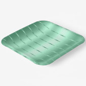 Chique Mint Lint Bruidsdouche Papieren Bordje (Gebogen)