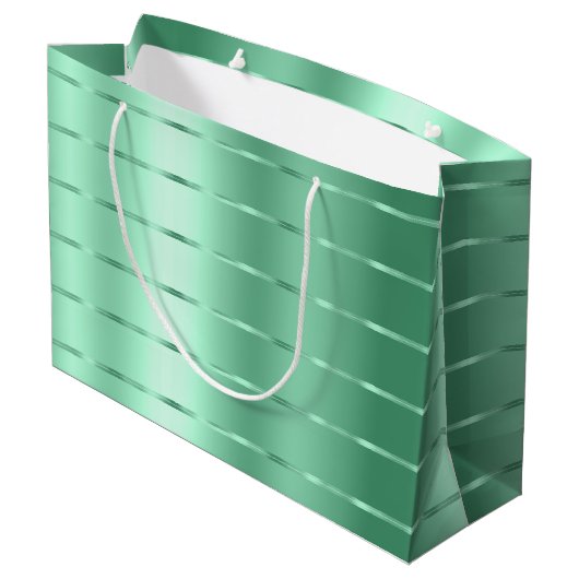 Chique Mint Lintel Boog Bruidsdouche Groot Cadeauzakje (Achterkant Gekanteld)