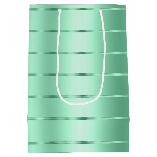 Chique mint linten boog bruidsfeest medium cadeauzakje (Achterkant)