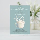 Chique Mint Marshmallow Baby Shower Kaart (Staand voorkant)