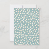 Chique Mint Marshmallow Baby Shower Kaart (Achterkant)