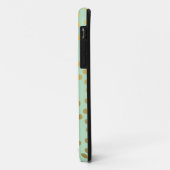 Chique mintgroene gouden stippen Case-Mate iPhone case (Achterkant/links)