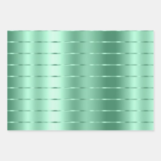 Chique mintgroene linten strik bruidsdouche inpakpapier vel (Voorkant 3)