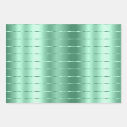 Chique mintgroene linten strik bruidsdouche inpakpapier vel (Voorkant)