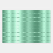 Chique mintgroene linten strik bruidsmeisje inpakpapier vel (Voorkant 3)