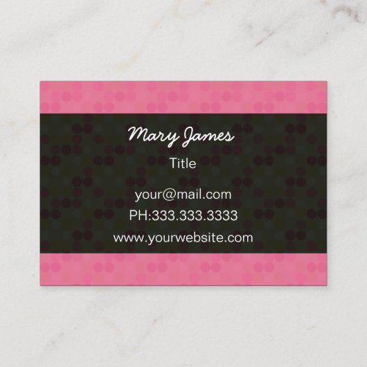 Chique mode boutique Visitekaartjes (Achterkant)