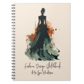 Chique Mode Design Schetsboek Notitieboek (Voorkant)